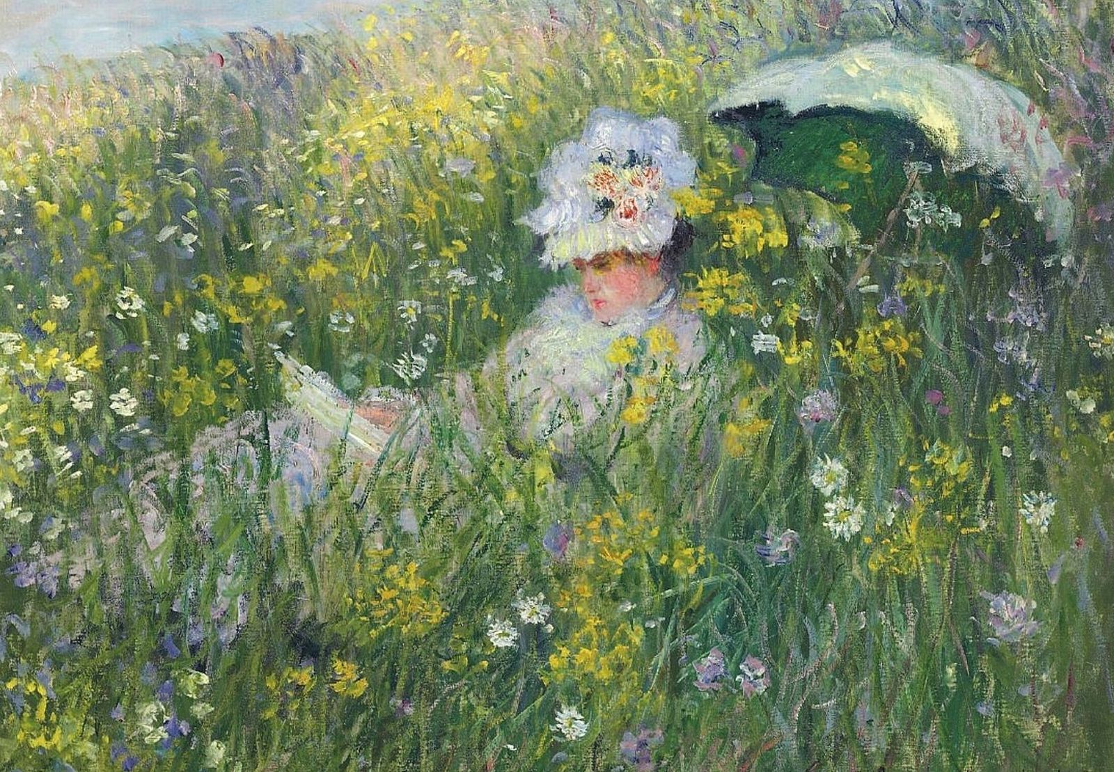 Blonde Girl with a Parasol by Claude Monet - wide 6